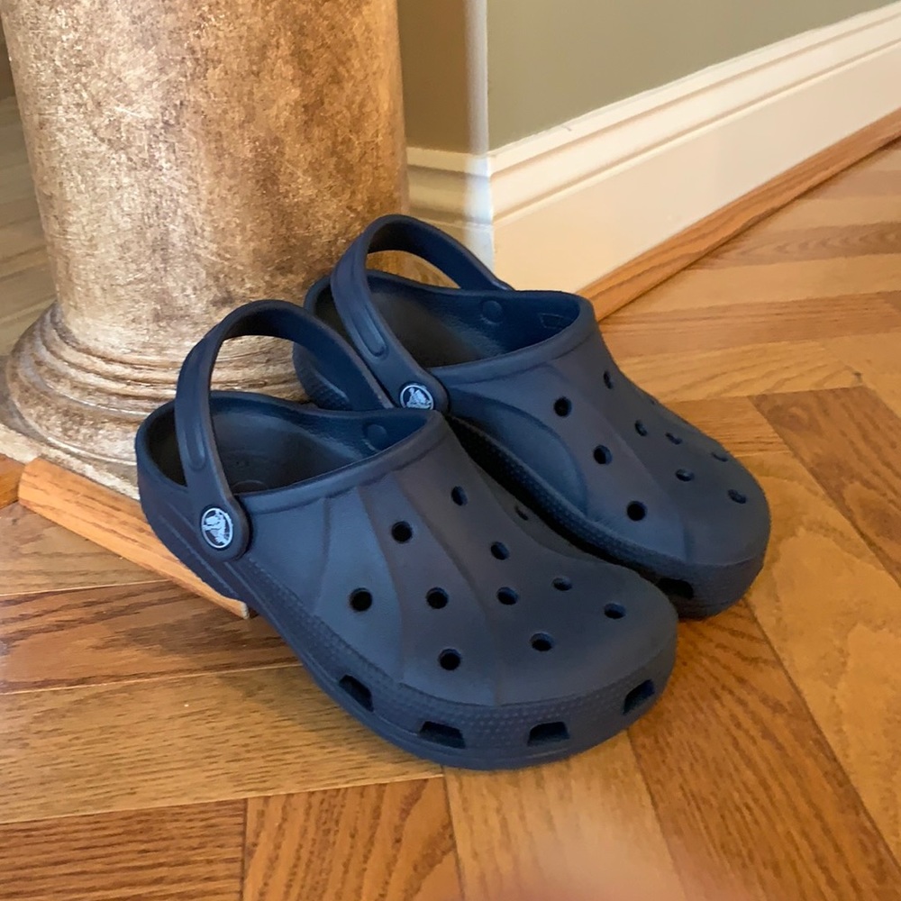 CROCS Kids Navy Blue Classic Clogs
